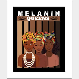 Melanin Afro Queens Black Pride Posters and Art